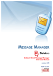 MessageManager Outlook Client User Manual