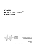CM6109 PCMCIA utilityModule User`s Manual