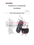 SmartPets 4 in 1 Training Collar User Manual