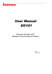 User Manual EG101 - Karis Telefon Ab