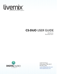 Livemix CS-DUO Personal Mixer User Guide
