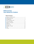 EDISS Connect User Manual for Vendors