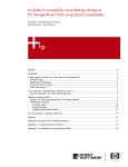 Consolidating storage to HP NAS using Quest Consolidator