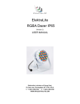 elektralite RGBA Dazer IP65 Manual V2