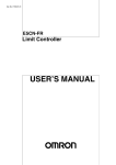 E5CN-FR Limit Controller User`s Manual