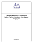 648-Port InfiniBand QDR SwitchX® Switch Platform