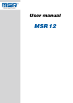 MSR12 User manual