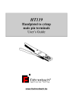 HT119 User`s manual - Föhrenbach Application Tooling nv.