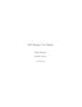 GPS Manager User Manual