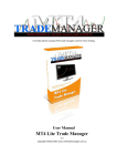 MT4 Lite Trade Manager V.3.0 User Manual