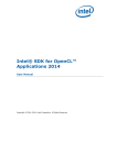 User Manual - Intel® SDK for OpenCL™ Applications 2014