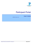 Participant Portal- UserManualV2.0.2