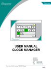user manual clock manager