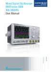 Mixed Signal Oscilloscope HMO series 3000 300