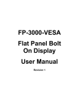 FP-3000-VESA Flat Panel Bolt On Display User Manual