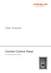 User manual Comfort Control Panel CCPPDF file - 0,97MB