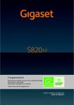 Gigaset S820H User Manual