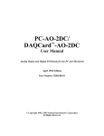 PC-AO-2DC/DAQCard-AO-2DC User Manual