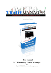 MT4 Intraday Trade Manager V.3.0 User Manual