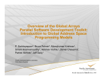 Overview of the Global Arrays Parallel Software Development