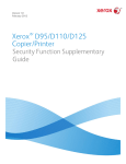 Xerox D95/D110/D125 Copier/Printer