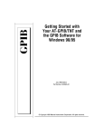Getting Started with Your AT-GPIB/TNT and the GPIB Software for