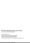 EXTECH Model DL150 user manual