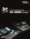 HVS-1000HS"1M/E HANABI" HD/SD 1M/E Digital - FOR