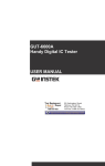 GUT-6600A Handy Digital IC Tester USER MANUAL
