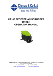 ct100 pedestrian scrubber dryer operator manual