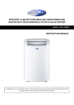 Whynter ARC-148MHP Portable Air Conditioner Owner`s