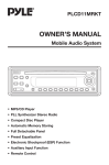 Pyle Car Stereos User Manual
