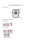User Manual Of Fingerprint Locker Lock LSLE1011F