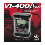 VI400 Vibration Monitor User Manual