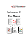 Synkronizer 9.1 User Manual