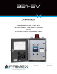 331-SV Control Panel Manual