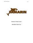 Yamarin 76 Day Cruiser OWNER`S MANUAL