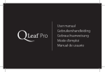 110308 Qleaf Pro User manual - 1.1 - BJO.indd