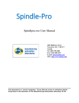 spindlepro guide pdf - MAL Manufacturing Automation Laboratories