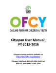 the FY 2015-2016 Cityspan User Manual