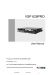 VSP 628PRO User Manual
