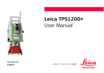 Leica TPS1200+ User Manual