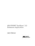 ABI PRISM® GenBase™ 2.0 Database Application