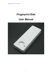 Fingerprint Disk User Manual