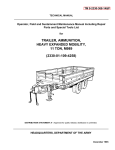 trailer, ammunition, heavy expanded mobility, 11 ton, m989 (2330