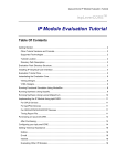 ispLeverCORE IP Module Evaluation Tutorial