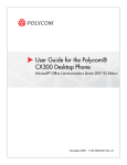 Polycom CX 300 User Guide