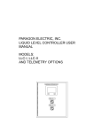 user manual - Paragon Electric, Inc.