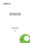 Analog Video Routers VikinX Sublime series User manual