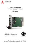 cPCI-3510 Series 3U CompactPCI PlusIO Intel